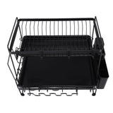 Darrahopens Home & Garden > Kitchenware > Dish Racks Dish Drying Rack 2 Layer Foldable Versatile Convenient Storage Dish Drainer Rack with Utensil Holder for Home In Australia - Darrahopens