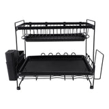 Darrahopens Home & Garden > Kitchenware > Dish Racks Dish Drying Rack 2 Layer Foldable Versatile Convenient Storage Dish Drainer Rack with Utensil Holder for Home In Australia - Darrahopens