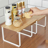 Darrahopens Home & Garden > Kitchenware > Dish Racks Kitchen Shelf Organizer – 2-Tier Expandable & Stackable Countertop Spice Storage Rack, White Metal Frame Pantry Cabinet Organizer for Dishes, Spices, Mugs, 4 Packs