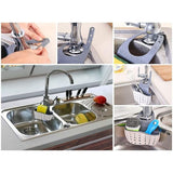 Darrahopens Home & Garden > Kitchenware > Dish Racks Kitchen Sink Sponge Holder, Hanging Drainer Basket, Hanging Drainer Basket, Sink Storage Shelf, Storage Sponge Holder,