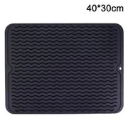 Darrahopens Home & Garden > Kitchenware > Dish Racks pcs Silicone Dish Mats - Non-Slip Drain Mats[ca]