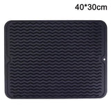 Darrahopens Home & Garden > Kitchenware > Dish Racks pcs Silicone Dish Mats - Non-Slip Drain Mats[ca]