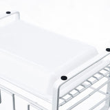 Darrahopens Home & Garden > Kitchenware > Dish Racks Sink Caddy With Removable Tray, Kitchen Sink Organizer, White