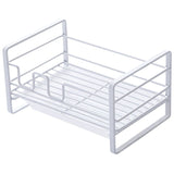Darrahopens Home & Garden > Kitchenware > Dish Racks Sink Caddy With Removable Tray, Kitchen Sink Organizer, White