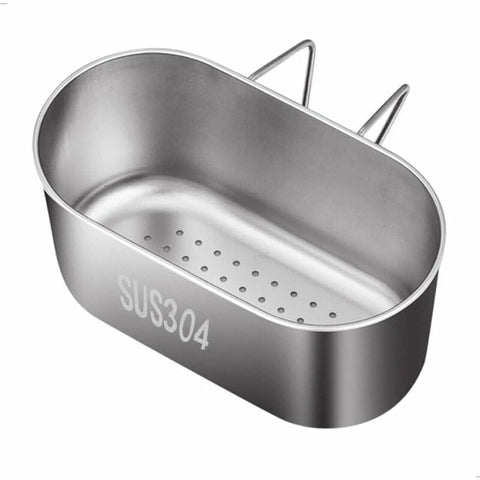 Darrahopens Home & Garden > Kitchenware > Dish Racks Sink Drain Basket Strainer - Stainless Steel, Easy To Use, For Kitchen, Over Sink Drying Rack For Storing And Washing