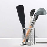 Darrahopens Home & Garden > Kitchenware > Dish Racks Stainless Steel Kitchen Utensil Holder, Cutlery Holder, Utensil Rack, Countertop Organizer, Restaurant Accessories