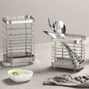 Darrahopens Home & Garden > Kitchenware > Dish Racks Stainless Steel Kitchen Utensil Holder, Cutlery Holder, Utensil Rack, Countertop Organizer, Restaurant Accessories