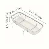 Darrahopens Home & Garden > Kitchenware > Dish Racks Stainless Steel Sink Drainer Basket Rack for Kitchen Dish Drying and Storage