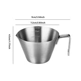 Darrahopens Home & Garden > Kitchenware > Drinkware 100ml Stainless Steel Coffee Extraction Measuring Cup Graduated Coffee Tool