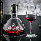 Darrahopens Home & Garden > Kitchenware > Drinkware 1500ML Iceberg Crystal Decanter Handmade Lead-Free Glass Wine