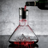 Darrahopens Home & Garden > Kitchenware > Drinkware 1500ML Iceberg Crystal Decanter Handmade Lead-Free Glass Wine