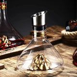 Darrahopens Home & Garden > Kitchenware > Drinkware 1500ML Iceberg Crystal Decanter Handmade Lead-Free Glass Wine