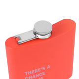 Darrahopens Home & Garden > Kitchenware > Drinkware 175ml Stainless Steel Hip Flask w Funny Quotes - Peach