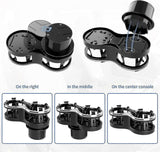 Darrahopens Home & Garden > Kitchenware > Drinkware 2-in-1 Car Drink Cup Holder - Adjustable Car Accessory for Bottle & Cans