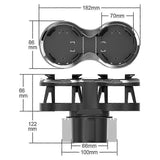 Darrahopens Home & Garden > Kitchenware > Drinkware 2-in-1 Car Drink Cup Holder - Adjustable Car Accessory for Bottle & Cans