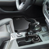 Darrahopens Home & Garden > Kitchenware > Drinkware 2-in-1 Multifunctional Car Cup Holder - Dual Drink Organizer Black Durable Plastic