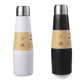 Darrahopens Home & Garden > Kitchenware > Drinkware 2-piece White and Black Premium 304 Stainless Steel Vacuum Insulated Water Bottle - 532ml Large Capacity Sports Flask with 12-24 Hour Thermal Retention, Leak-Proof Portable Travel Mug for Gym, Office, Car and Outdoor Activities