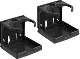 Darrahopens Home & Garden > Kitchenware > Drinkware 2pcs Adjustable Foldable Car Cup Holders - Portable Drink Holder Set Black