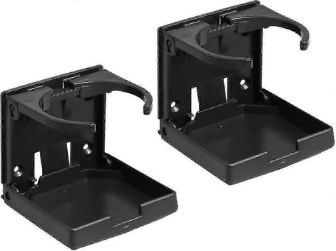 Darrahopens Home & Garden > Kitchenware > Drinkware 2pcs Adjustable Foldable Car Cup Holders - Portable Drink Holder Set Black