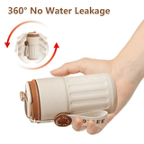 Darrahopens Home & Garden > Kitchenware > Drinkware 450ml Thermal LED Temperature Display Smart Coffee Cup Insulated Drink Tumbler-Brown