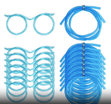 Darrahopens Home & Garden > Kitchenware > Drinkware 5-Pack Silly Straws Glasses, Reusable Crazy Straws for Kids, Flexible Twisty Straws Fun Eyeglass Frame Drinking Straws, Novelty Party Favors Supplies for Birthday, Game, Christmas, Holiday Decorations