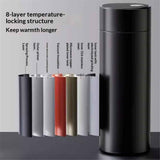 Darrahopens Home & Garden > Kitchenware > Drinkware 500ml Water Bottle Stainless Steel Thermoses - Insulated Vacuum, Leak Proof, Keeps Drinks Hot/Cold - Ideal for Coffee, Tea, Water - Black（Only water cup）