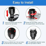 Darrahopens Home & Garden > Kitchenware > Drinkware Adjustable Universal Car Cup Holder - Can Holder for Bottle/Drink, Truck Compatible Black