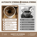 Darrahopens Home & Garden > Kitchenware > Drinkware Automatic Stirring Coffee Mug 400ml USB Rechargeable Magnetic Mixing Tumbler with Smart Temperature Display Splash Resistant Lid Portable Coffee Cup for Home Office Travel Gym