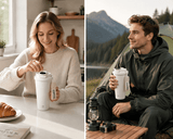Darrahopens Home & Garden > Kitchenware > Drinkware Automatic Stirring Coffee Mug 400ml USB Rechargeable Magnetic Mixing Tumbler with Smart Temperature Display Splash Resistant Lid Portable Coffee Cup for Home Office Travel Gym