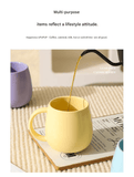 Darrahopens Home & Garden > Kitchenware > Drinkware Blue Premium Macaron Ceramic Coffee Mug Set - 500ml Large Capacity Belly Cup with Underglaze Finish, Minimalist Nordic Style Porcelain Mug for Coffee, Tea, Milk and Oatmeal