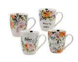 Darrahopens Home & Garden > Kitchenware > Drinkware Bulk 24 Inspiration Mug New Bone China 340mls Asst Des In Australia - Darrahopens