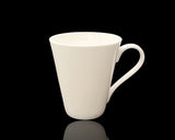Darrahopens Home & Garden > Kitchenware > Drinkware bulk 36 Cone Shape Fine Bone China Mug White 300ml