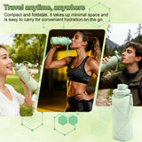 Darrahopens Home & Garden > Kitchenware > Drinkware Collapsible Silicone Water Bottle 600ML – Foldable, Leak-Proof, BPA-Free, Portable Outdoor Sports Bottle with Carrying Strap – Compact Design for Hiking, Gym, Travel (Pink)