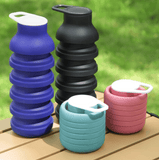 Darrahopens Home & Garden > Kitchenware > Drinkware Collapsible Sport Bottle Retractable Outdoor Reuseable Foldable Drinking Cup Creative Large-capacity Sports(Pink)