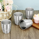 Darrahopens Home & Garden > Kitchenware > Drinkware Cups - 4-piece set - Stainless steel cups - Double-walled water cups made of 304 stainless steel - beer cups - coffee cups
