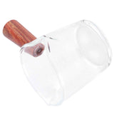 Darrahopens Home & Garden > Kitchenware > Drinkware Double Mouth Glass Mug with Wooden Handle Heat‑Resistant Cup Kitchen Gadgets for Home In Australia - Darrahopens
