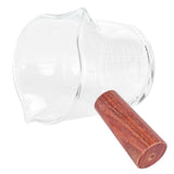 Darrahopens Home & Garden > Kitchenware > Drinkware Double Mouth Glass Mug with Wooden Handle Heat‑Resistant Cup Kitchen Gadgets for Home In Australia - Darrahopens