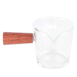 Darrahopens Home & Garden > Kitchenware > Drinkware Double Mouth Glass Mug with Wooden Handle Heat‑Resistant Cup Kitchen Gadgets for Home In Australia - Darrahopens