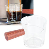 Darrahopens Home & Garden > Kitchenware > Drinkware Double Mouth Glass Mug with Wooden Handle Heat‑Resistant Cup Kitchen Gadgets for Home In Australia - Darrahopens