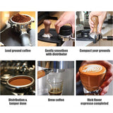 Darrahopens Home & Garden > Kitchenware > Drinkware Double Slot Silicone Coffee Tamper Mat | Non-Slip Corner Tamping Pad 21×15×4cm