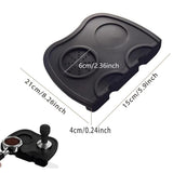 Darrahopens Home & Garden > Kitchenware > Drinkware Double Slot Silicone Coffee Tamper Mat | Non-Slip Corner Tamping Pad 21×15×4cm