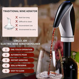 Darrahopens Home & Garden > Kitchenware > Drinkware Electric Wine Aerator Pourer Rechargeable 3-In-1 Wine Decanter Dispenser Preserver Penguin Shape Gifts For Wine Lovers,