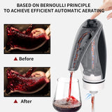Darrahopens Home & Garden > Kitchenware > Drinkware Electric Wine Aerator Pourer Rechargeable 3-In-1 Wine Decanter Dispenser Preserver Penguin Shape Gifts For Wine Lovers,