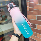Darrahopens Home & Garden > Kitchenware > Drinkware Gradient Water Bottle Sports Water Bottle Men Water Bottle Women Water Bottle - Black - Size 1000ML In Australia - Darrahopens