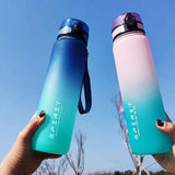 Darrahopens Home & Garden > Kitchenware > Drinkware Gradient Water Bottle Sports Water Bottle Men Water Bottle Women Water Bottle - Black - Size 1000ML In Australia - Darrahopens