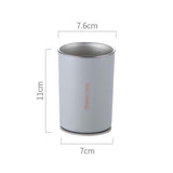 Darrahopens Home & Garden > Kitchenware > Drinkware Gray 304 Stainless Steel Magnetic Hanging Water Bottle, 12.17 oz Double-Wall Insulated Coffee/Milk Cup with Magnetic Coaster