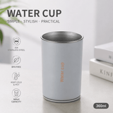 Darrahopens Home & Garden > Kitchenware > Drinkware Gray 304 Stainless Steel Magnetic Hanging Water Bottle, 12.17 oz Double-Wall Insulated Coffee/Milk Cup with Magnetic Coaster