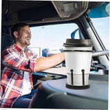 Darrahopens Home & Garden > Kitchenware > Drinkware Iron Car Cup Holder - Black Trolley Drink Holder for Vehicle Use