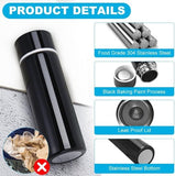 Darrahopens Home & Garden > Kitchenware > Drinkware Miniature Thermos Flask 150ml - Mini Stainless Steel Thermos Flask - Sealed Travel Flask - Portable Coffee Mug - Mini Hot Water Bottle - Thermos Flask for Ice Cold Drinks - Black