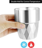 Darrahopens Home & Garden > Kitchenware > Drinkware Mugs - 2-piece set - Stainless steel mugs - Double-walled water mugs made of 304 stainless steel - Beer mugs - Coffee mugs